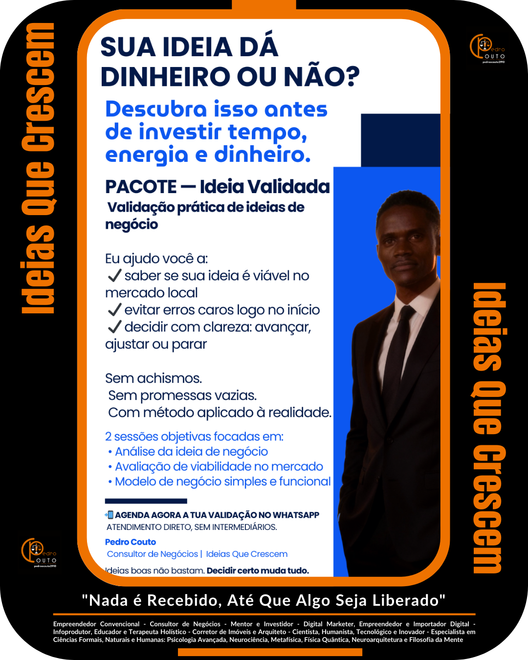 Consultoria de Negócios em Angola | Pacote Ideia Validada para Testar, Estruturar e Decidir Antes de Investir