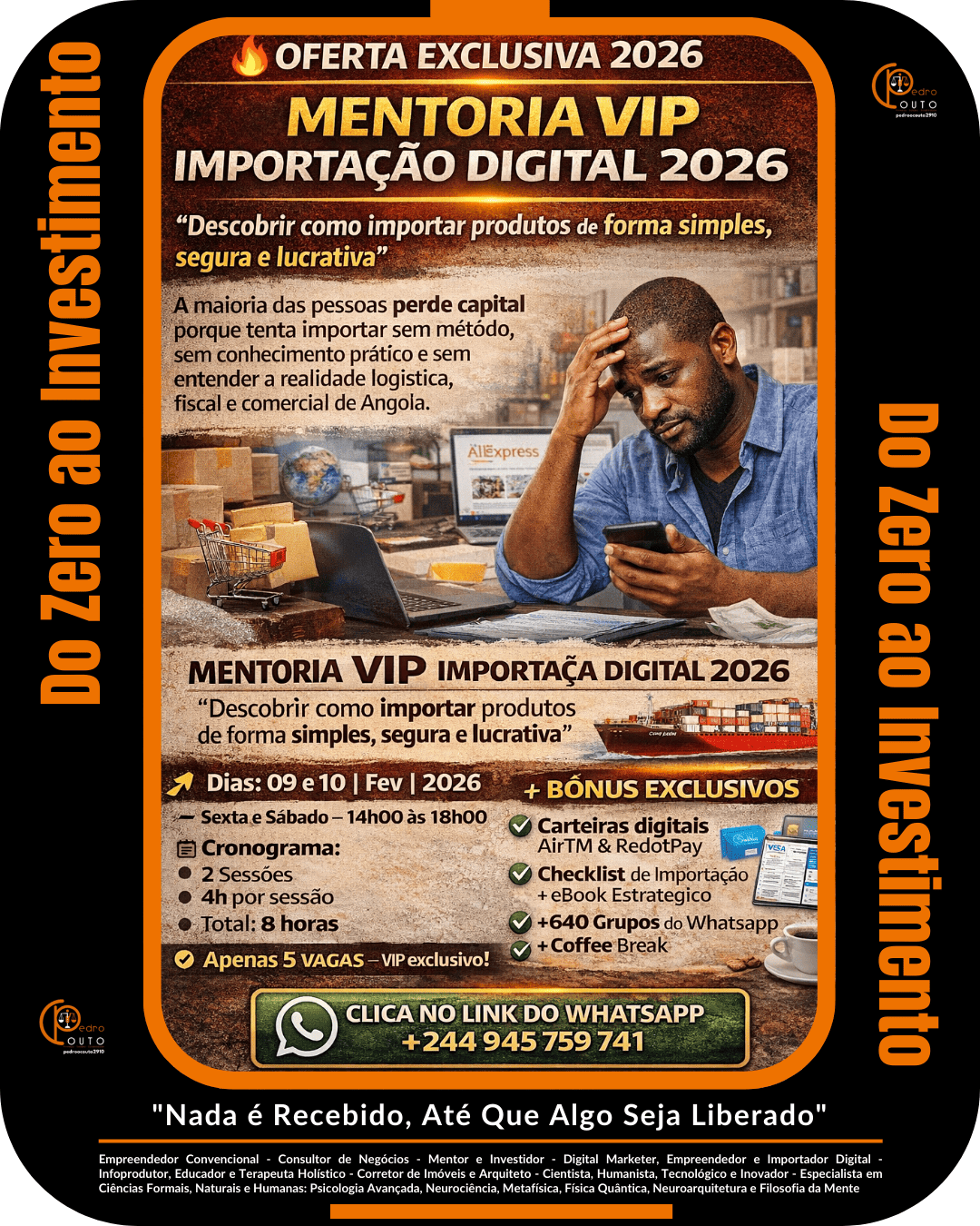 Mentoria VIP de Importação Digital em Angola 2026 | Aprenda a Importar com Segurança, Vender com Estratégia e Lucrar